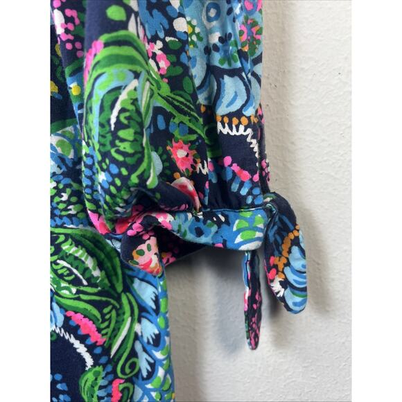 Lilly Pulitzer 2XL women's Cath Take Me To The Sea Cotton Shift Dress XXL - Picture 6 of 14